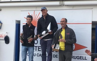 José Luís Doreste, tercer classificat de la XIII Euro Làser Màsters Cup