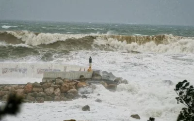 Bocana tancada pel temporal Gloria